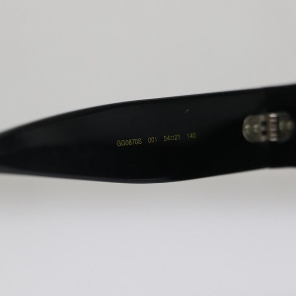 Gucci [GG0870S 001] Men's Black /Green Oval Sunglasses - Picture 14 of 14